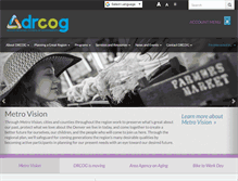 Tablet Screenshot of drcog.org